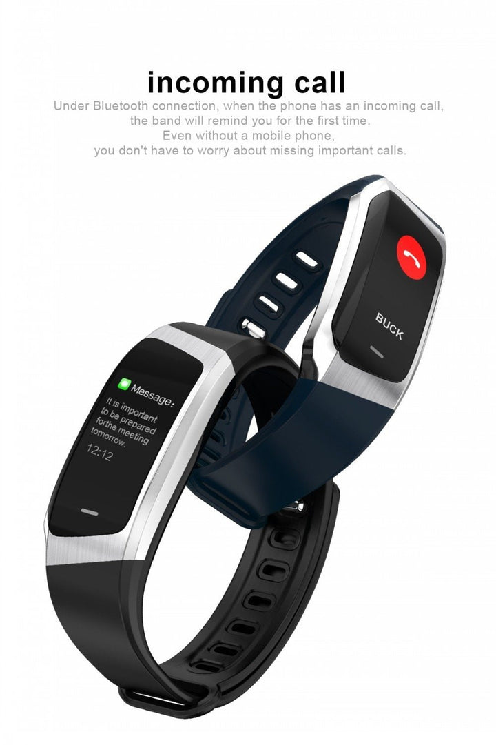 Skanto | Fitband Smartklok Vanntett Blodtrykk Oksygen Hjertefrekvens Monitor Sport Armbånd