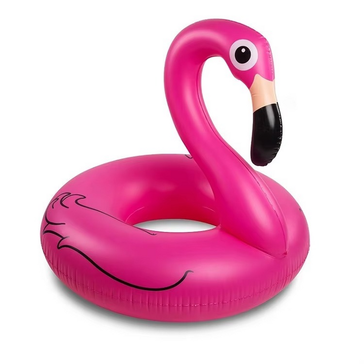 Skanto | Pink Flamingo Oppblåsbar Badepute for Sommer Moro