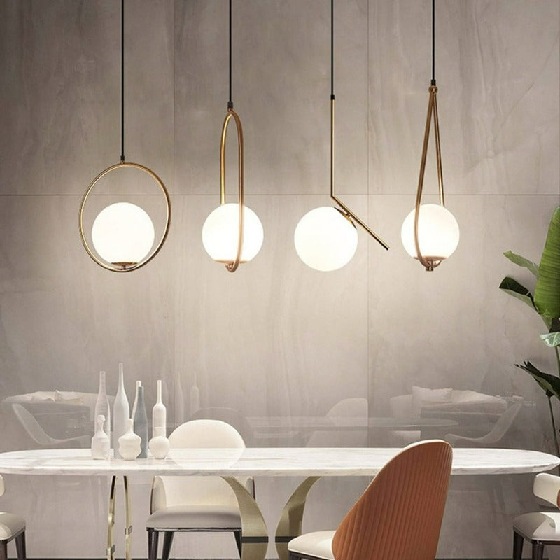 Moderne nordisk glass pendellamper
