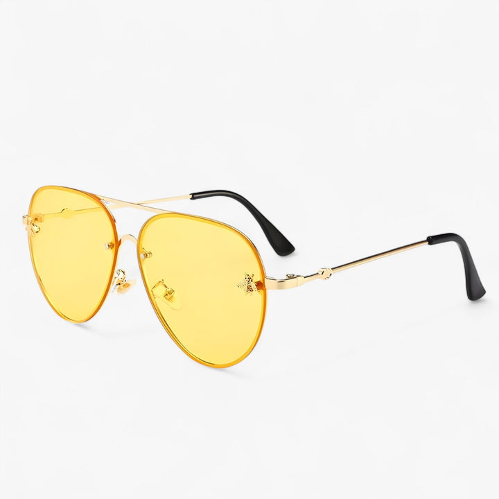Vintage Pilot Sunglasses with Bee Detail – Halcyon | Skanto