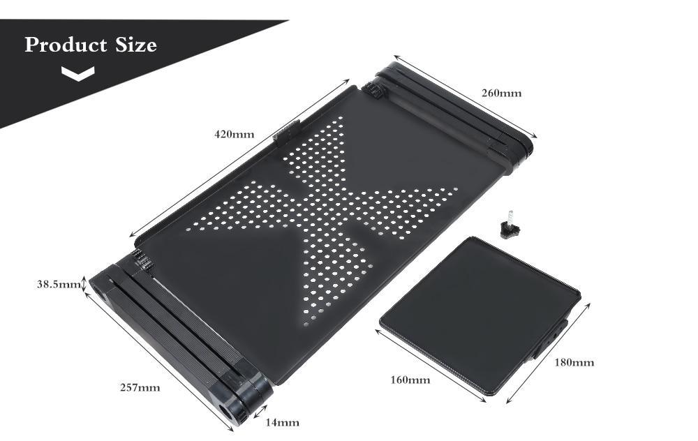 Norvo | Justerbart Sammenleggbart Laptopstativ