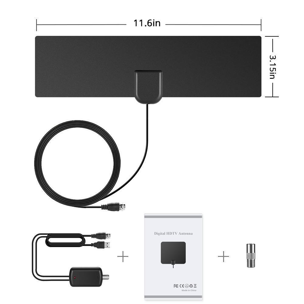 Skanto | HDTV Antenne med Forsterker Signal Booster Innendørs