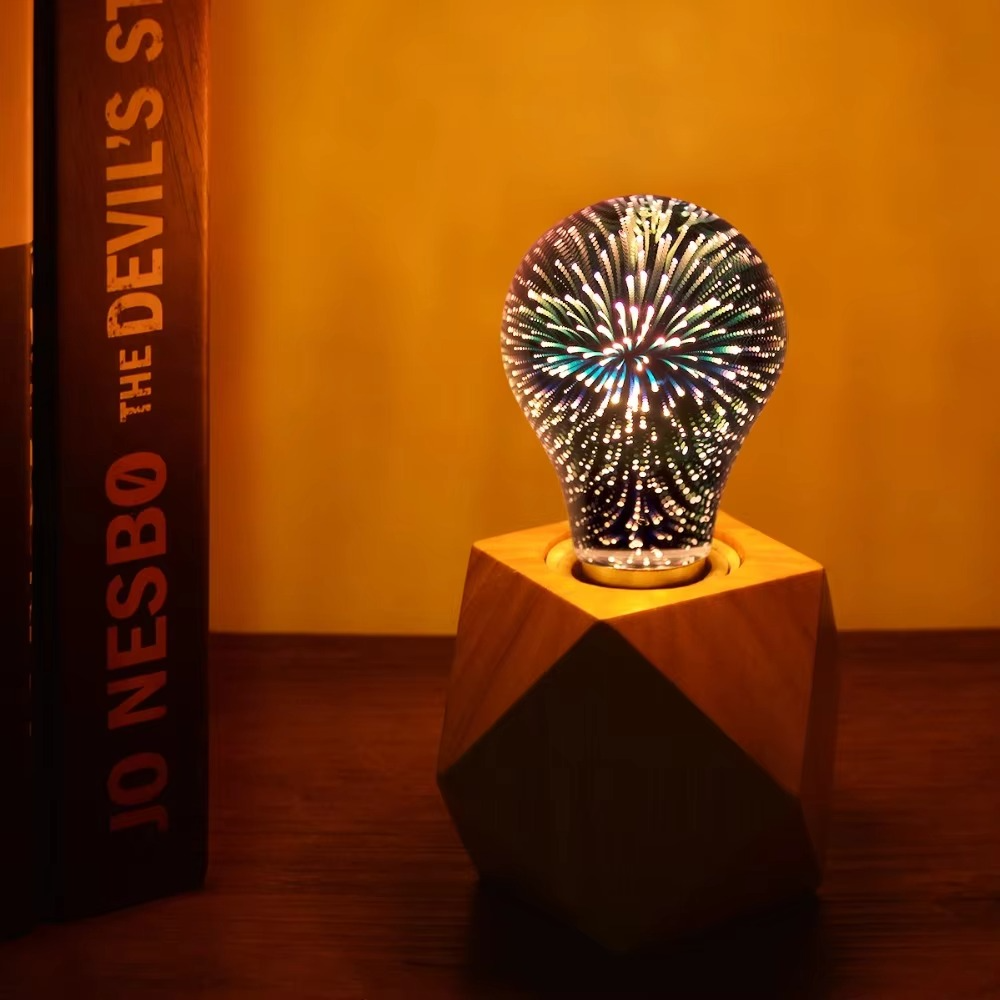 Skanto | 3D Starburst LED-pære – Vintage Edison fyrverkeri lys – E27