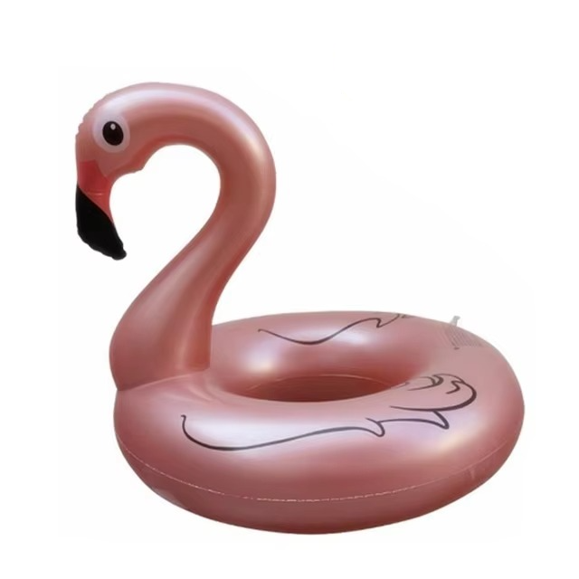 Skanto | Pink Flamingo Oppblåsbar Badepute for Sommer Moro