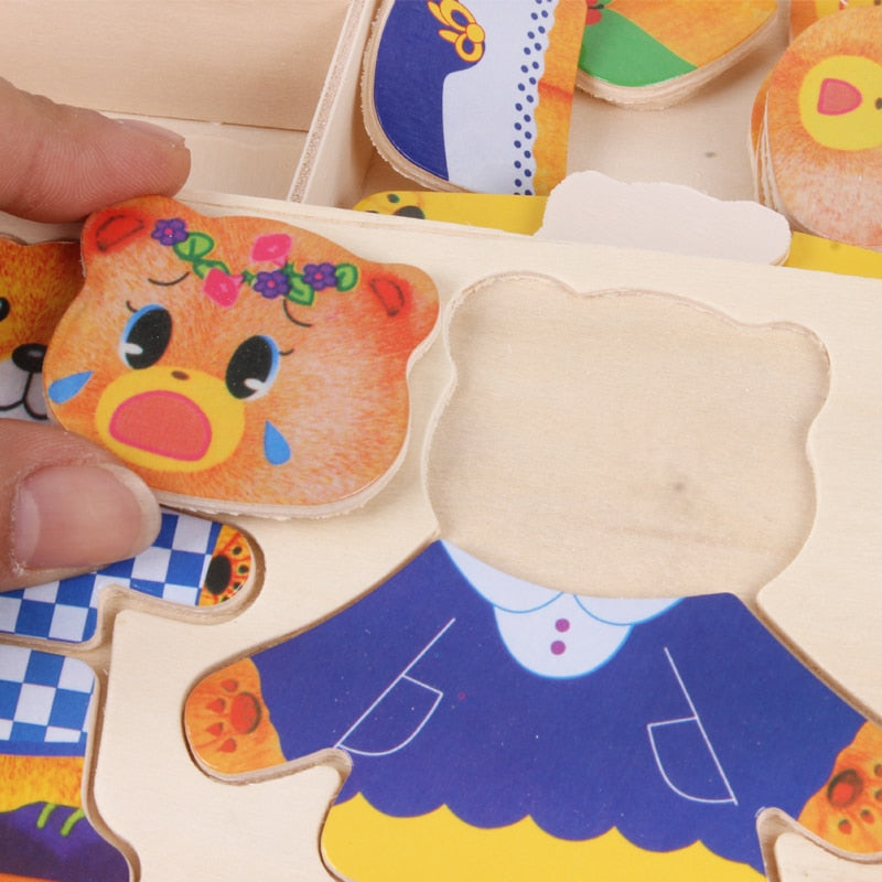 DressUpBear - Kreativ Tre Puzzle for Barn