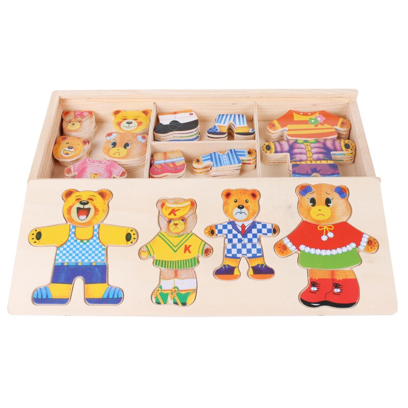 DressUpBear - Kreativ Tre Puzzle for Barn