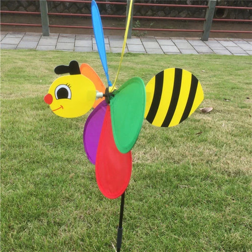 Skanto | WindBee 3D Hage Vindmølle Bi | Sammenleggbar & Værbestandig | For Hage, Balkong & Camping