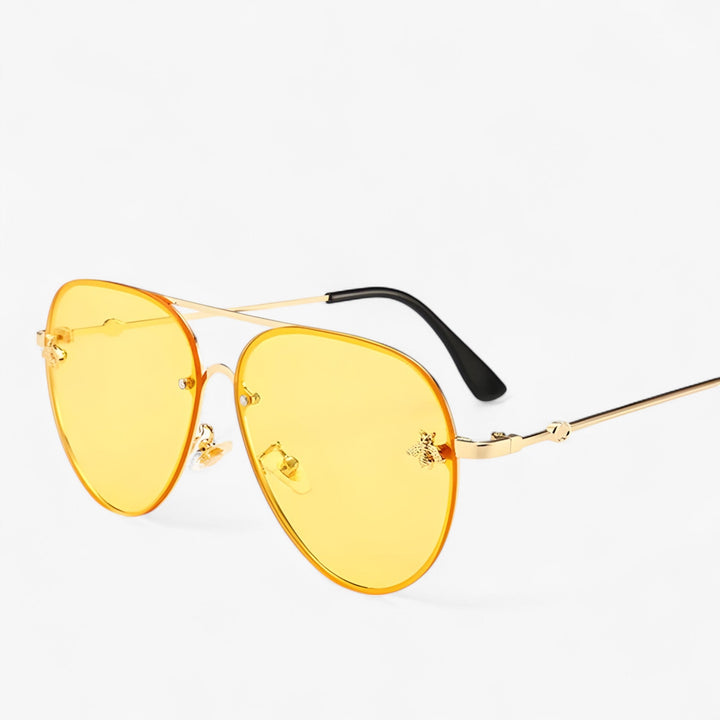 Vintage Pilot Sunglasses with Bee Detail – Halcyon | Skanto