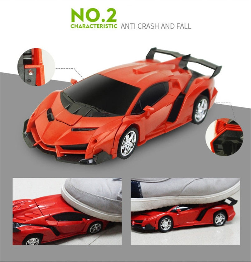 Skanto | 2i1 Robo Racer Transformerende RC Bil Leketøy