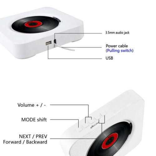 Skanto | Sound Wave CD Spiller Bluetooth Høyttaler
