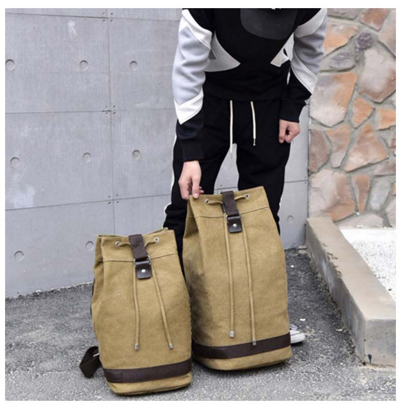 Norvo | Nomadevennlig lerrets bøtteveske ryggsekk