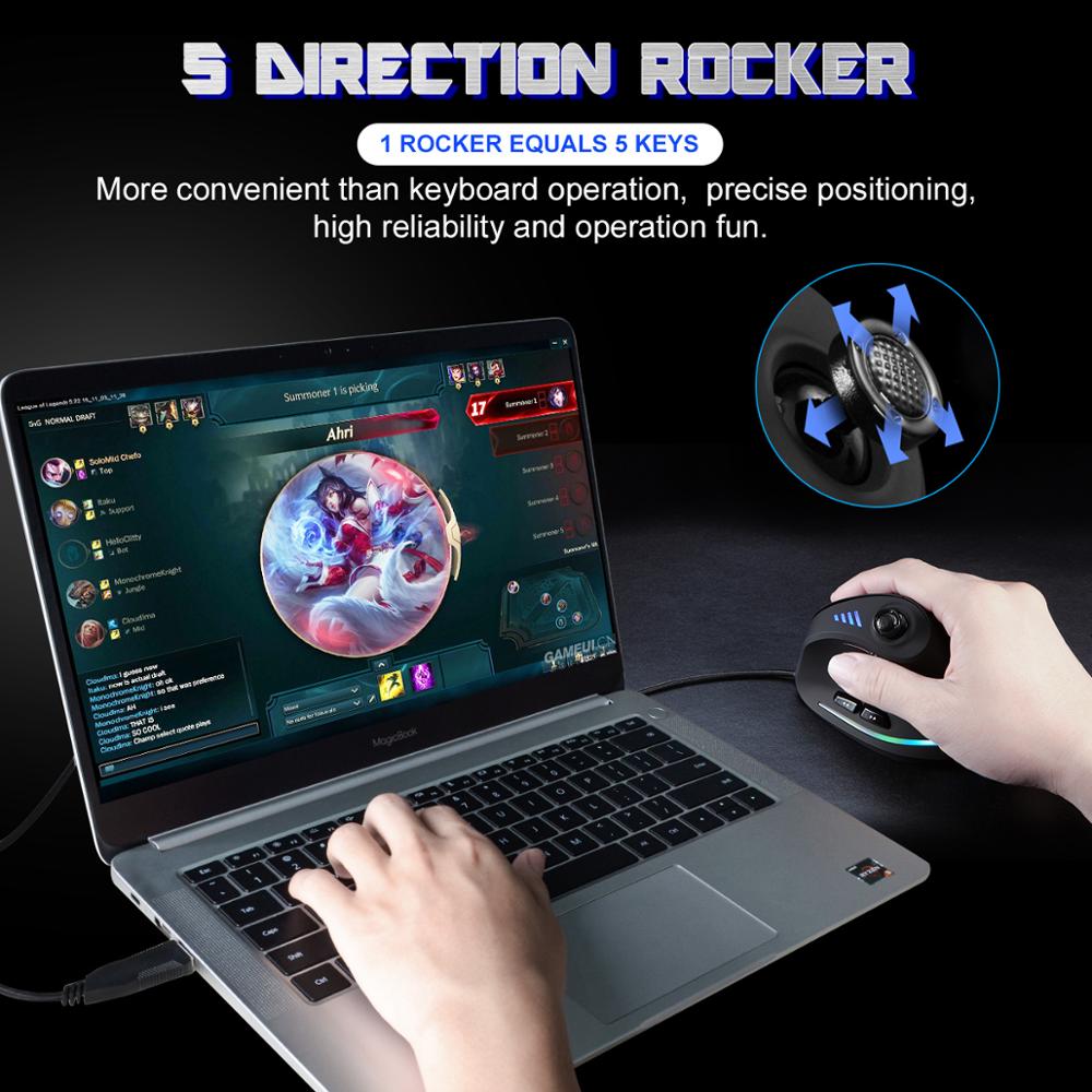 Skanto | Programmerbar Ergonomisk RGB Spillmester Mus