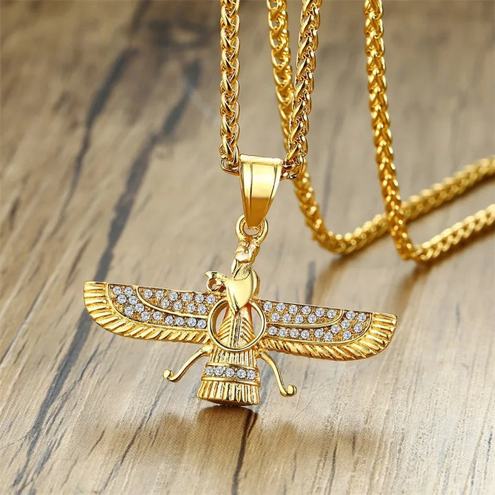 Skanto | Rhinestone Ahura Mazda Zoroastrisk Anheng Smykke
