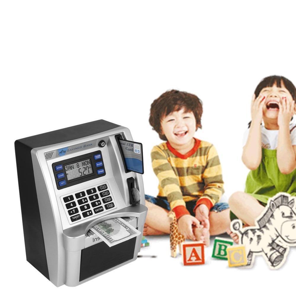 Norvo | Elektronisk minibank | Pedagogisk og morsom for barn - Lær å spare med en interaktiv sparegris