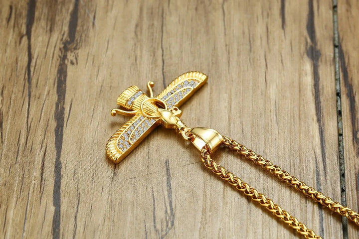 Skanto | Rhinestone Ahura Mazda Zoroastrisk Anheng Smykke