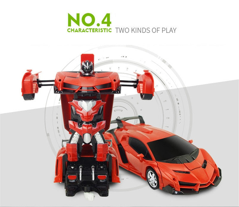 Skanto | 2i1 Robo Racer Transformerende RC Bil Leketøy