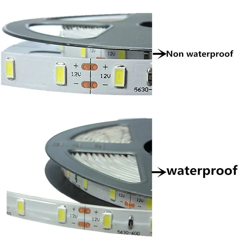 Skanto | Vanntett 5M LED-stripe lys i varm og kald hvit
