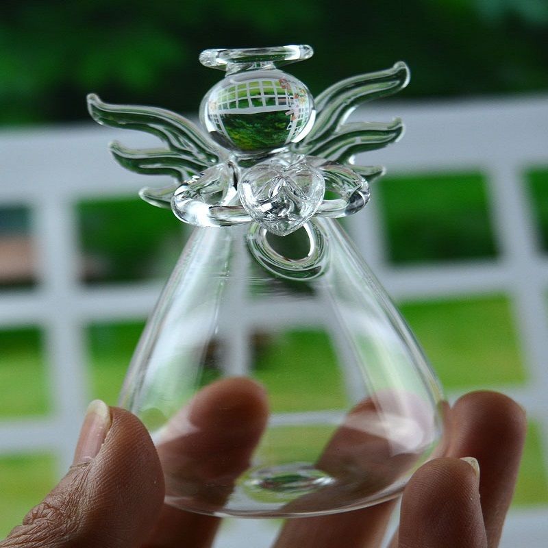 Skanto | Angel Time Transparent Glass Vase
