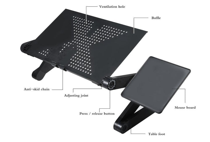 Skanto | Justerbart Sammenleggbart Laptopstativ