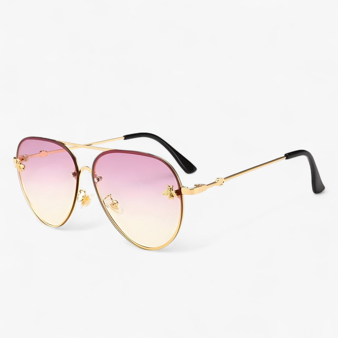 Vintage Pilot Sunglasses with Bee Detail – Halcyon | Skanto