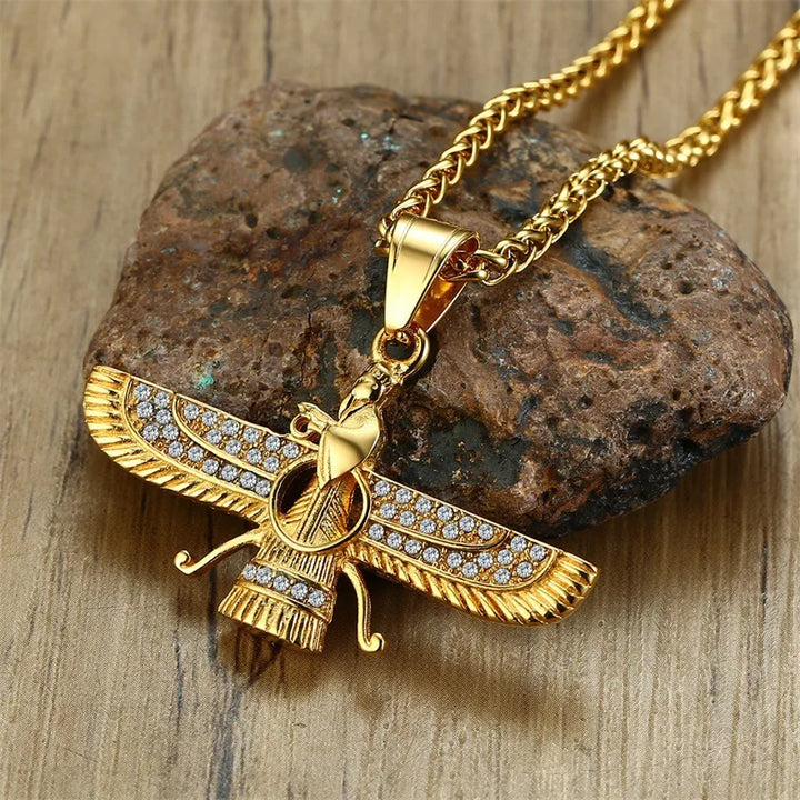 Skanto | Rhinestone Ahura Mazda Zoroastrisk Anheng Smykke