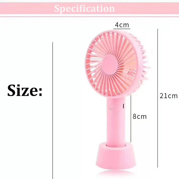 Mini oppladbar vifte med stativ | Skanto