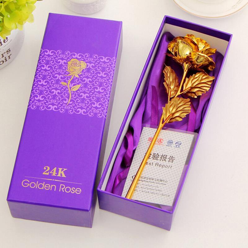 24k Gullfolie Rose - Med Boks | Skanto