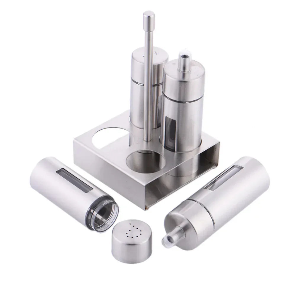 Norvo | Stilig sett med rustfrie stålverktøy med en praktisk og elegant stativ