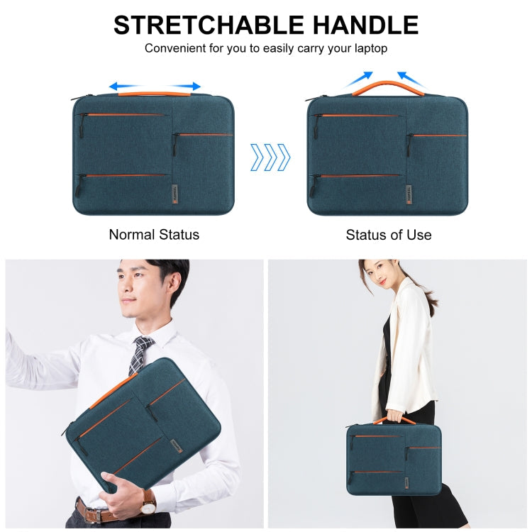 Skanto | HAWEEL 33.0 cm Ermeveske Glidelås Dokumentmappe Laptop Bag for Macbook, Samsung, Lenovo Thinkpad, Sony, DELL Alienware, CHUWI, ASUS, HP, 13 tommer - 13.5 tommer Laptoper (Marineblå)