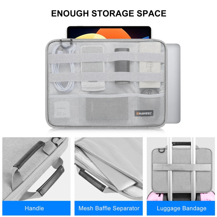 Skanto | HAWEEL 14.0 tommer - 16.0 tommer dokumentsnor hurtigtask for Macbook, Lenovo Thinkpad, ASUS, HP (Grå)