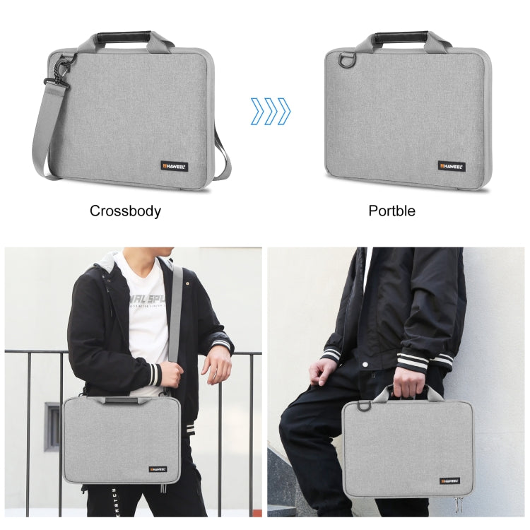 Skanto | HAWEEL 14.0 tommer - 16.0 tommer dokumentsnor hurtigtask for Macbook, Lenovo Thinkpad, ASUS, HP (Grå)