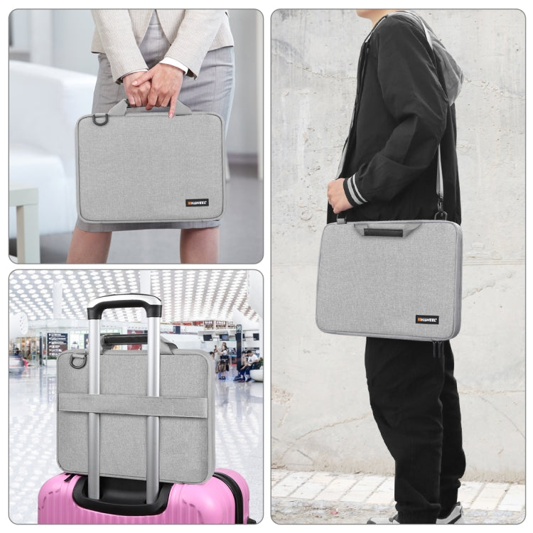 Skanto | HAWEEL 14.0 tommer - 16.0 tommer dokumentsnor hurtigtask for Macbook, Lenovo Thinkpad, ASUS, HP (Grå)