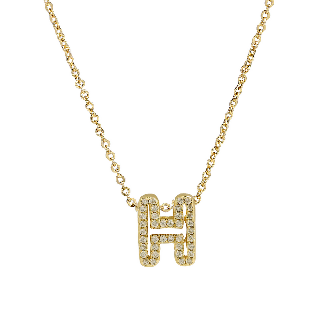 Skanto | Blændende Diamant Initial Halskjede