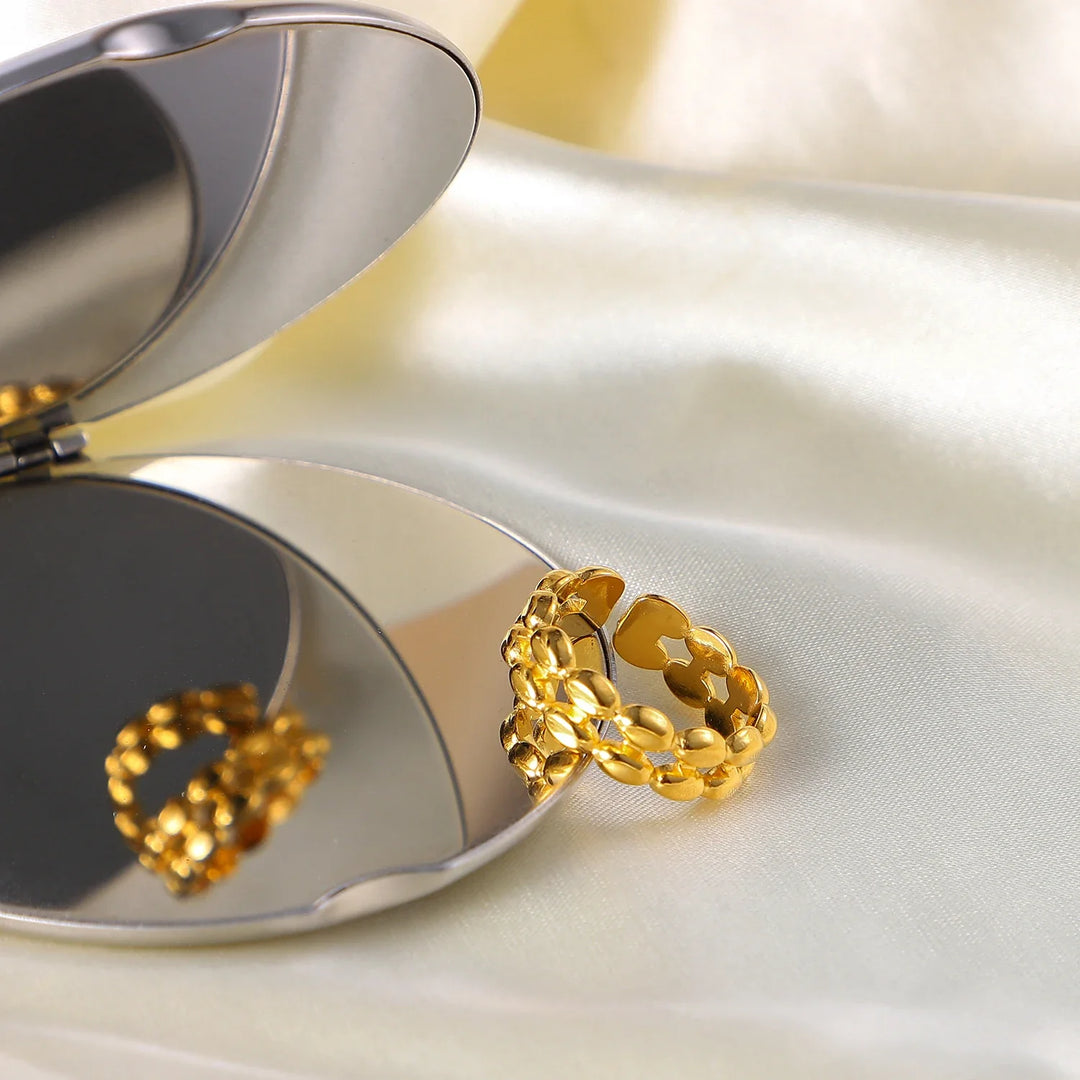 Skanto | 18k Oval Perle Ring