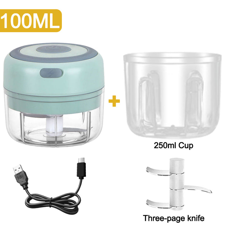 Mini Elektrisk Hvitløkshakker 100mL | Skanto