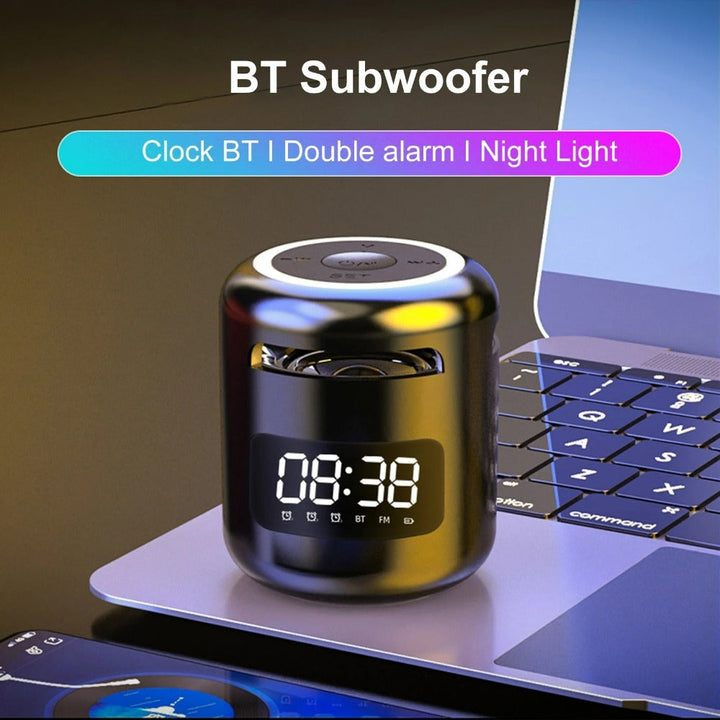 Skanto | Bluetooth Høyttaler med FM Radio Vekkerklokke