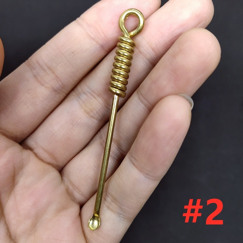 Retro Radiance Messing Mini Verktøy Vintage Nøkkelring | Skanto