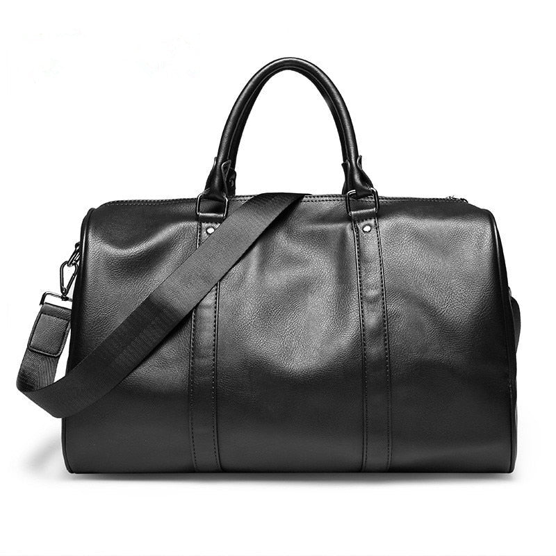 Skanto | Stillegående lær herre reise bag – Perfekt for lange og korte turer