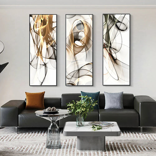 Minimalist Floating Ethereal Abstract Wall Art Fine Art Canvas Prints Pictures for Modern Apartment Living Room Home Office Art Decor | Skanto
