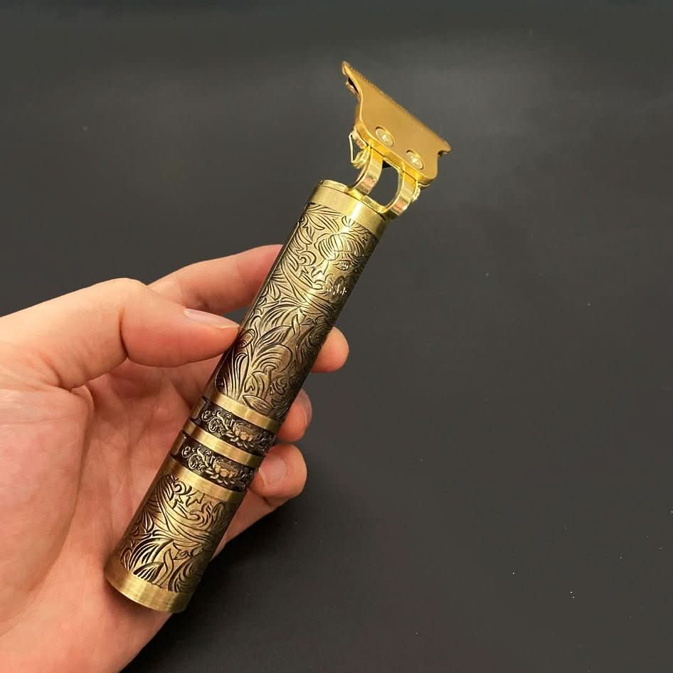 Skanto | Vintage skjeggtrimmer med batteri og presisjonskutt for skjegg og hår