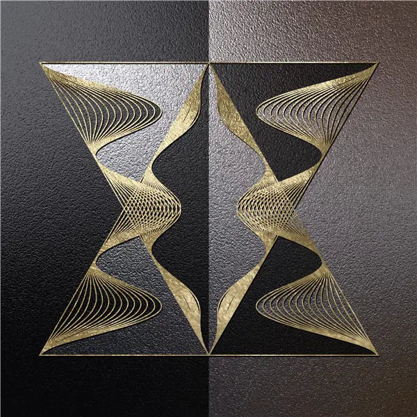Svarte Gyldne Sfæriske Abstrakte Geometriske Veggkunst Fin Kunst Lerretstrykk Moderne Estetikk Firkantet Format Bilder For Stue Hjemmekontor Dekor | Skanto