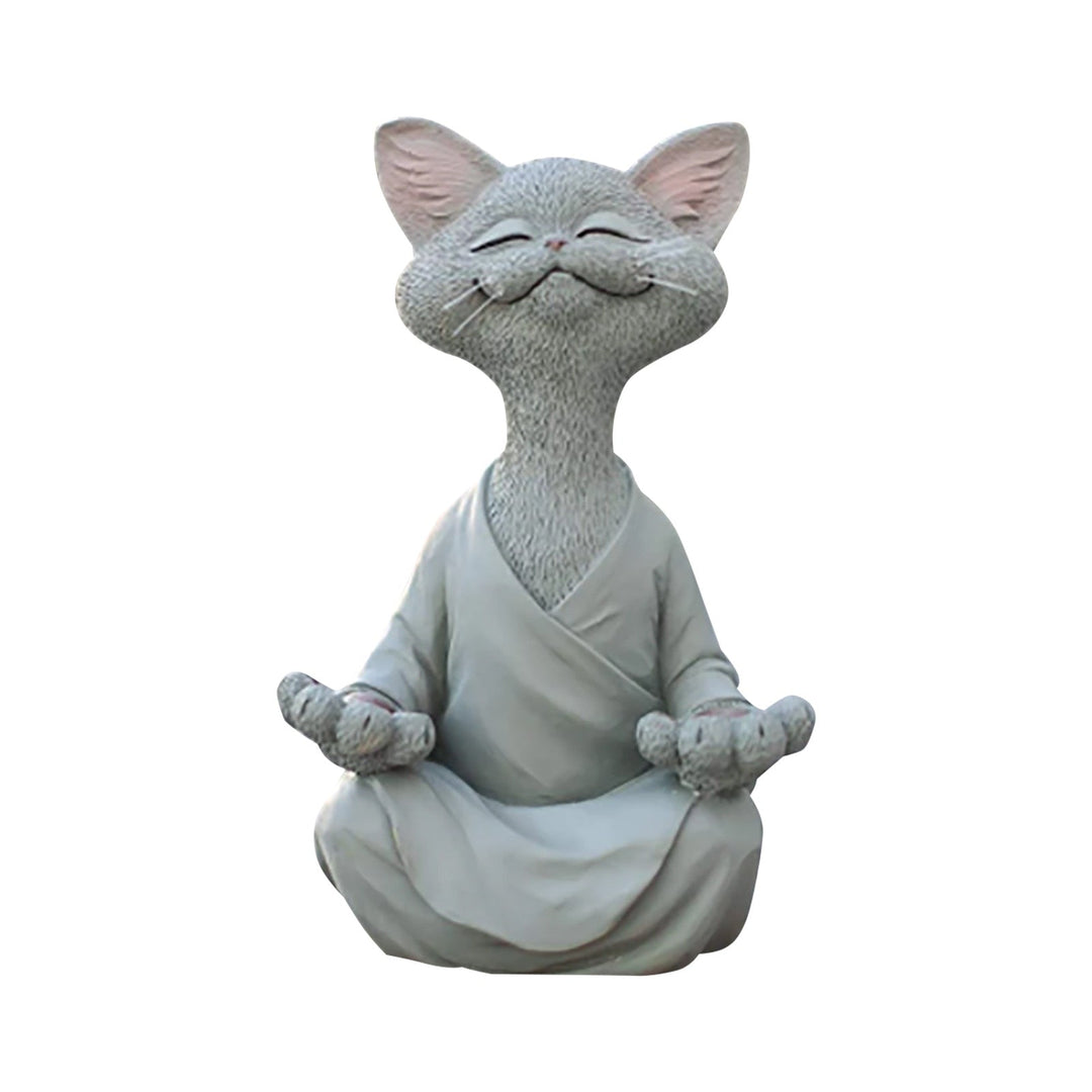 Whimsical Buddha Cat Figur Figur | Skanto