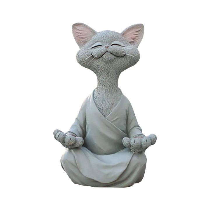 Whimsical Buddha Cat Figur Figur | Skanto