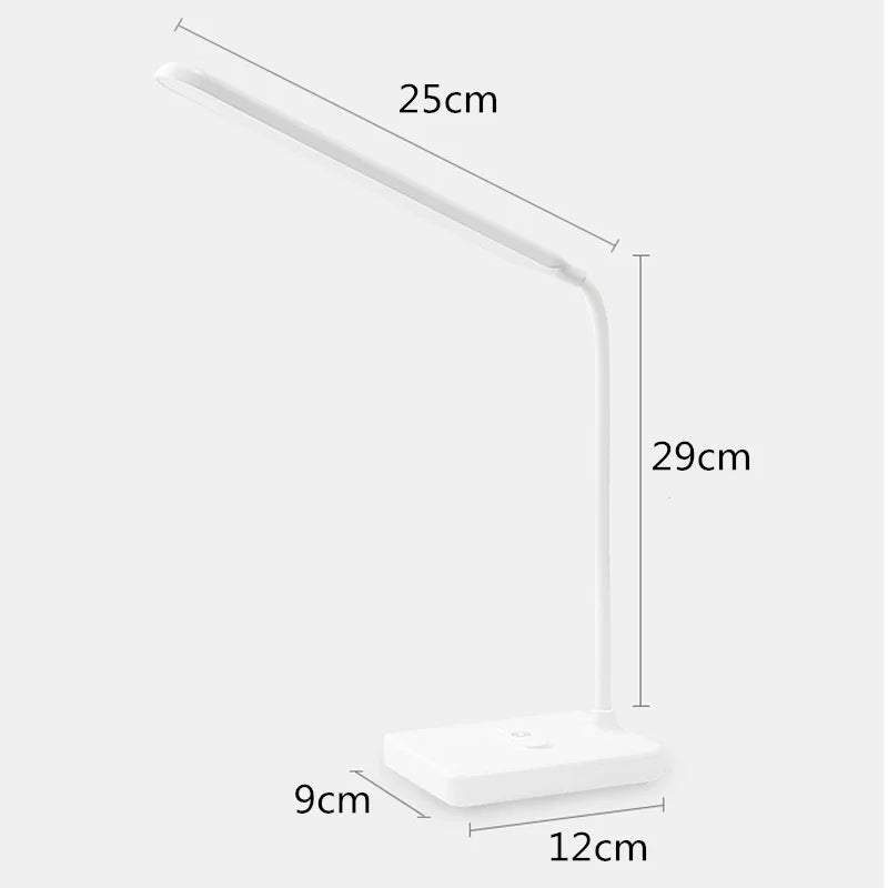 Skanto | LED bordlampe | Øyevennlig & dimbar | Berøringskontroll | USB-ladingsfunksjon & telefonholder