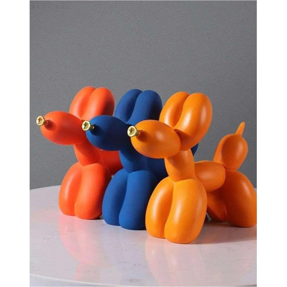 Haku – Ballonghundfigur med gyllen snute