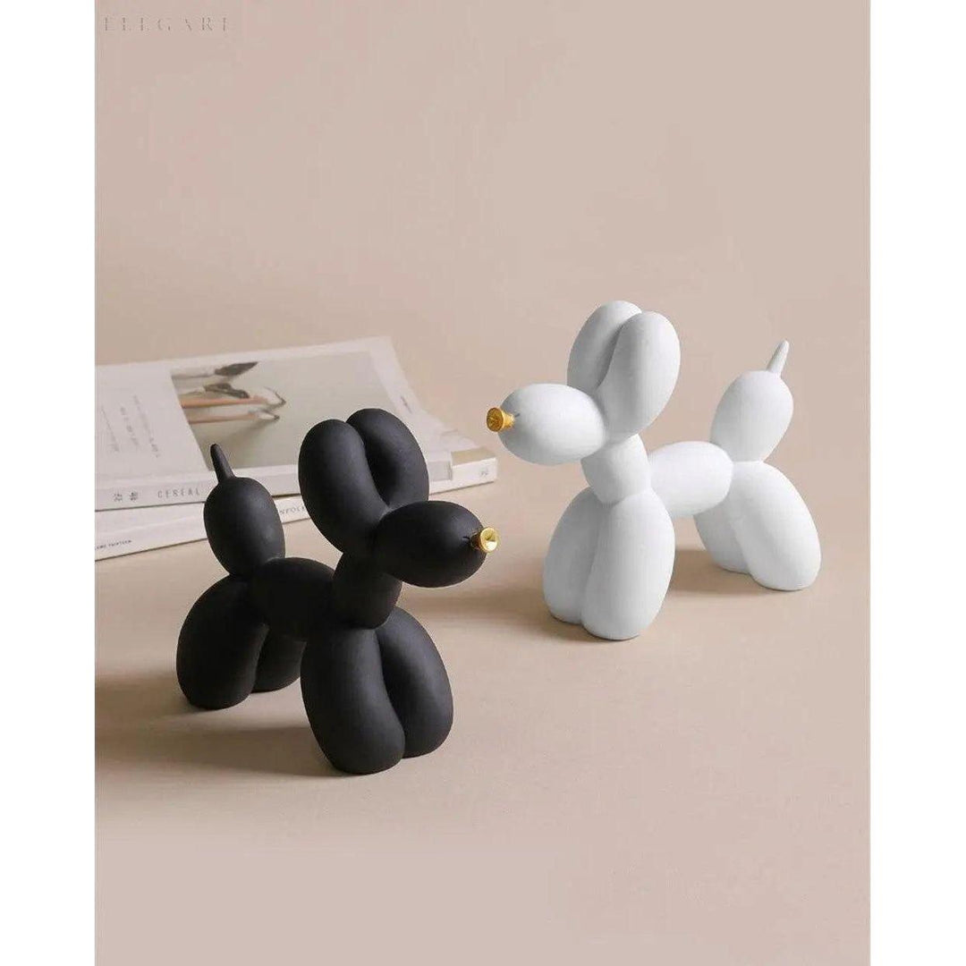 Haku – Ballonghundfigur med gyllen snute