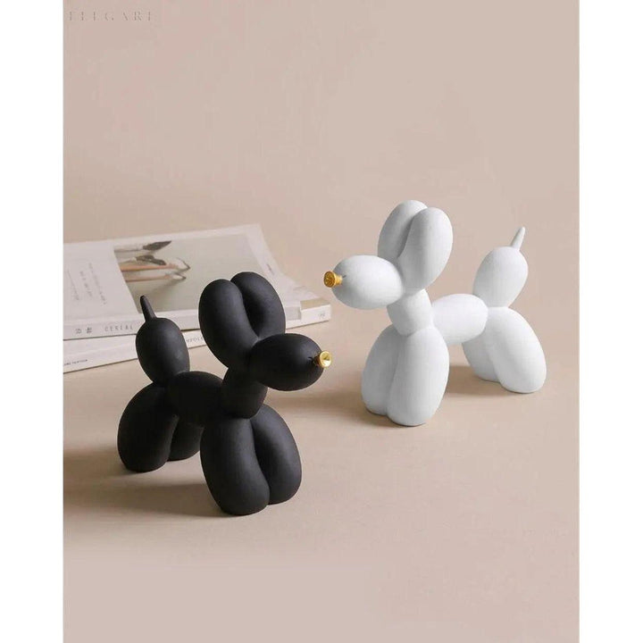 Haku – Ballonghundfigur med gyllen snute