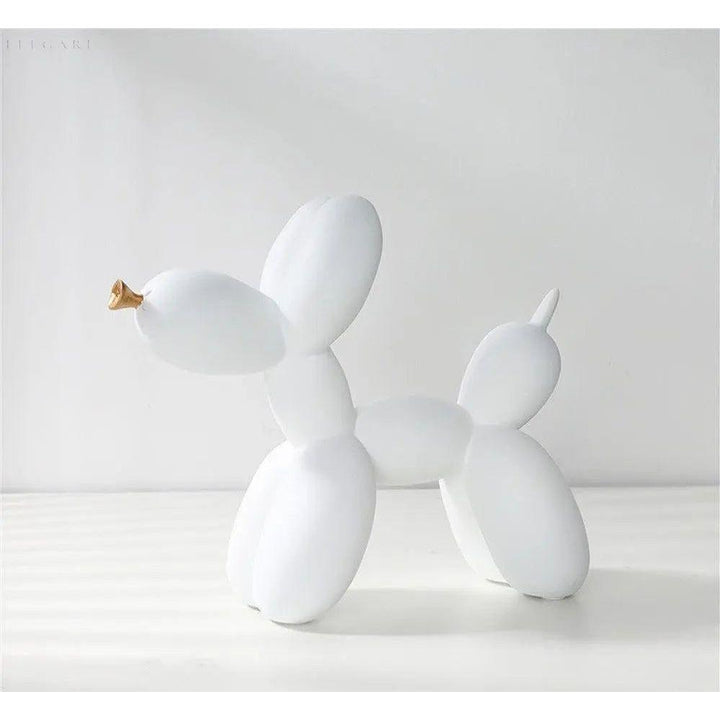 Haku – Ballonghundfigur med gyllen snute