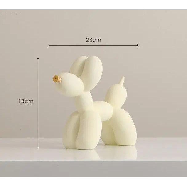 Haku – Ballonghundfigur med gyllen snute