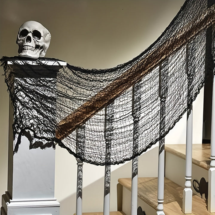Skanto | Halloween svart stoff hengende dekorasjon – polyester skummel dekor